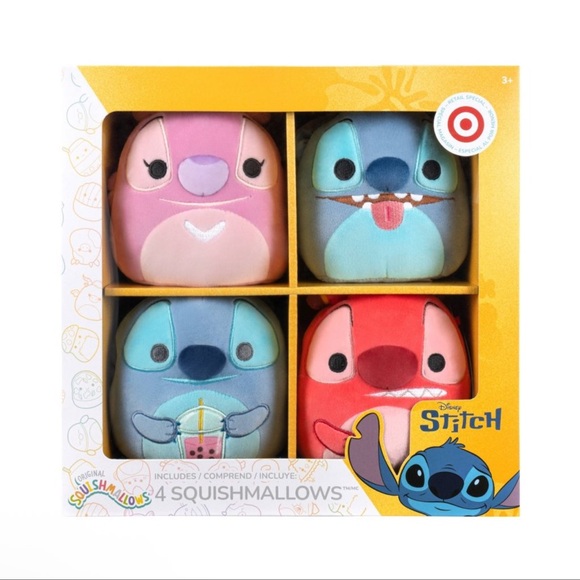 Squishmallows Other - Squishmallow Disney stitch set of 4 NWT